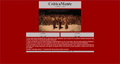Desktop Screenshot of criticamente.com